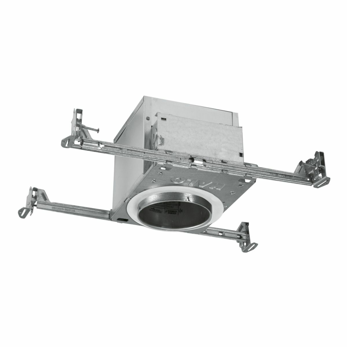 H995ICAT Halo Air-Tite New Construction Shallow Recessed Lighting Housing, LED Lamp, IC Insulation, 120/277 V AC, 4-3/8 in Ceiling Opening, Aluminum Housing