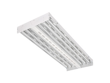 IBZT5 4 WD IBZ Contractor Select Wide Distribution High Bay Lighting, (4) Lamps T5 Lamp, 120 to 277 VAC, High Gloss/Baked White Enamel Housing