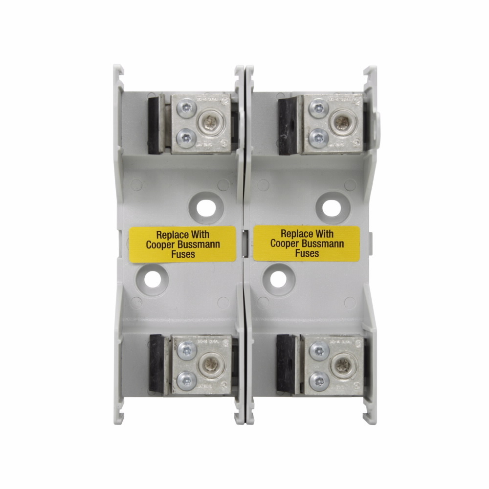 JM60100-2CR Modular Fuse Block, 600 V, 70 to 100 A, Class: J, 1/0 to 3 AWG, (2) 4 to 6 AWG copper, 4 to 6 AWG, (2) 8 AWG Cu, 8 AWG, (2) 10 to 14 AWG Cu, 10 to 14 AWG Cu, 10 to 12 AWG Al Solid/Stranded Wire, 2 Poles
