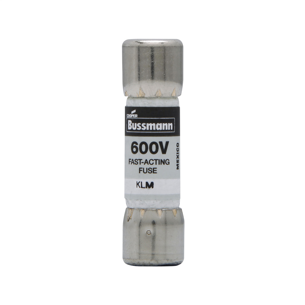 KLM-25 Fast Acting Fuse, 25 A, 600 V AC/DC, 100/50 kAIC Interrupt, Class: Supplemental, Cartridge Body