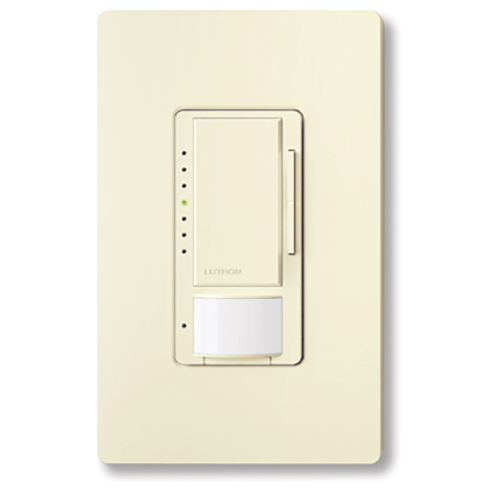 MSCL-OP153M-LA Maestro LED+ Motion Sensor Dimmer Switch, 150W LED, 120V, 1 Pole/Multi-Location, Light Almond