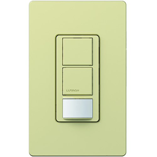 MS-OPS6-DDV-IV Maestro Dual Circuit Motion Sensor Switch, 6 Amp Light/4.4 Amp Fan, 120-277V, Dual 1 Pole, Ground or Neutral Required, Ivory