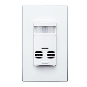 OSSMT-TMT 1-Pole Vacancy Sensor With Neutral Wire, 120/230/277 V AC, PIR/Ultrasonic Sensor, 2400 sq-ft Coverage, 180 deg Viewing