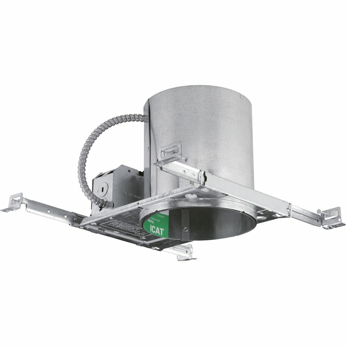 P87-AT SQF Airtight Recessed Housing, Incandescent Lamp, Non-Insulated Insulation, 120 V AC, 6-5/8 in Ceiling Opening, Galvanized Steel Housing