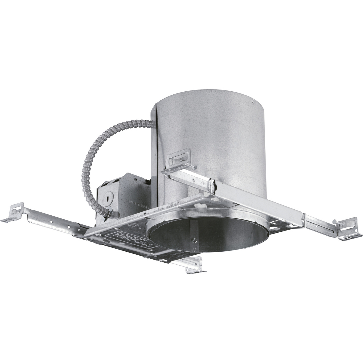 P87-LED Airtight Progress LED Recessed Housing, LED Lamp, IC/Non-IC Insulation, 120 VAC, 6-7/8 in Ceiling Opening, Galvanized Steel Housing