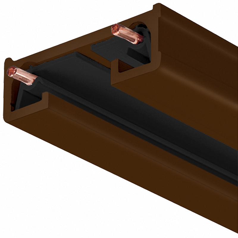 R 4FT BZ 1-Circuit Trac System, 4 ft L x 1-3/8 in W x 1/2 in D, Extruded Aluminum