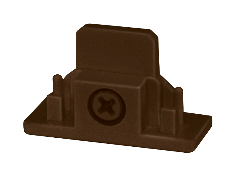 R28 WH Dead End, For Use With Field-Cut Trac Section, 120 V AC, Polycarbonate, White