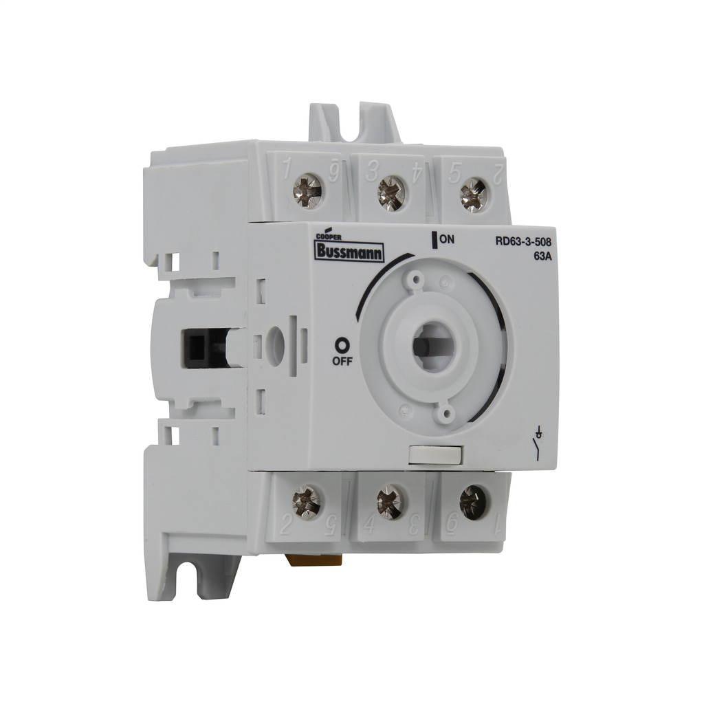 RD63-3-508 RD Series Non-Fused Rotary Disconnect Switch, 600 V AC, 63 A, 15 hp, 20 hp, 40 hp, 3 Poles