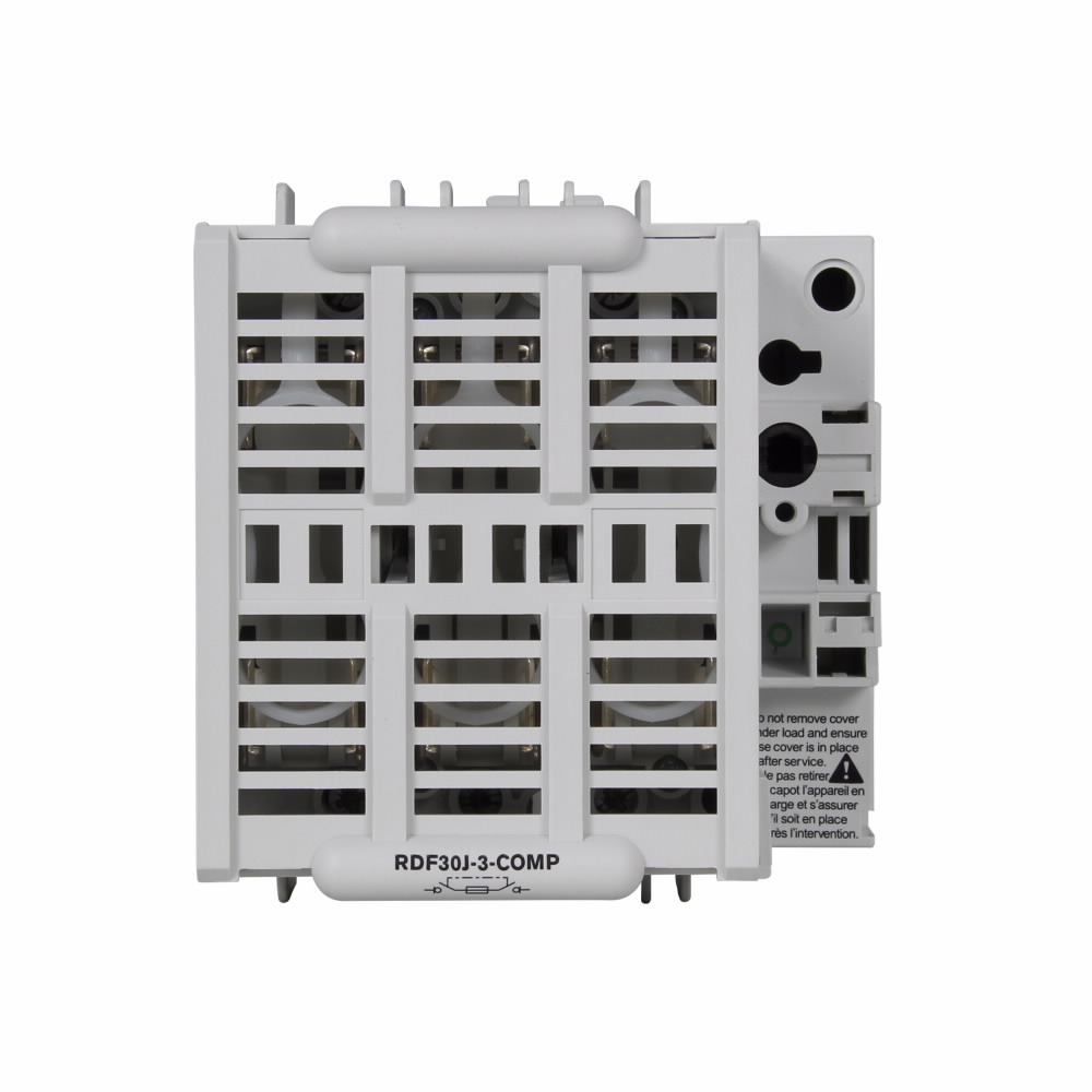 RDF30J-3-COMP Compact Class J Fused Rotary Disconnect Switch, 600 V AC, 30 A, 30 hp, 75 hp, 20 hp, 3 Poles