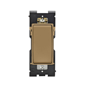 RE151-WC Renu Dimmer Rocker Switch, 0.5 hp at 120 V AC, 2 hp at 240 to 277 V AC, 15 A at 120/277 VAC Contact, 1 Poles