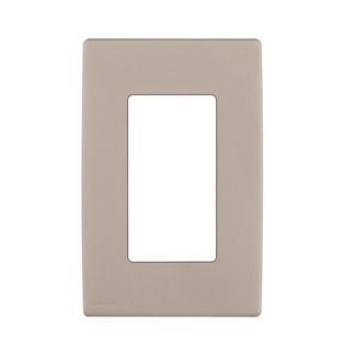 REWP1-CA Renu Screwless Wall Plate/Face Plate, 1 Gangs, 3 in W x 4-1/2 in H, Engineering Grade Polymer, Cafe Latte