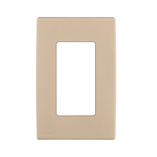 REWP1-DT Renu Screwless Wall Plate/Face Plate, 1 Gangs, 3 in W x 4-1/2 in H, Engineering Grade Polymer, Dapper Tan