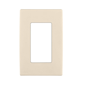 REWP1-GC Renu Screwless Wall Plate, 1 Gangs, Polymer, Gold Coast White