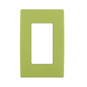 REWP1-GS Renu Screwless Wall Plate, 1 Gangs, Polymer, Granny Smith Apple