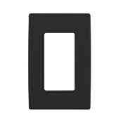 REWP1-OB Renu Screwless Wall Plate/Face Plate, 1 Gangs, 3 in W x 4-1/2 in H, Engineering Grade Polymer, Onyx Black
