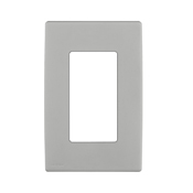 REWP1-PG Renu Screwless Wall Plate, 1 Gangs, 3 in W x 4-1/2 in H, Engineering Grade Polymer, Pebble Gray