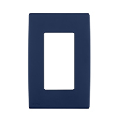 REWP1-RN Renu Screwless Wall Plate, 1 Gangs, Polymer, Rich Navy