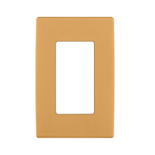 REWP1-TC Renu Screwless Wall Plate/Face Plate, 1 Gangs, 3 in W x 4-1/2 in H, Engineering Grade Polymer, Toasted Coconut