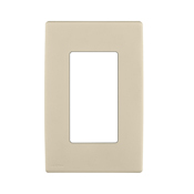 REWP1-WG Renu Screwless Wall Plate/Face Plate, 1 Gangs, 3 in W x 4-1/2 in H, Engineering Grade Polymer, Whispering Wheat