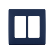 REWP2-RN Renu Screwless Wall Plate, 2 Gangs, Polymer, Rich Navy