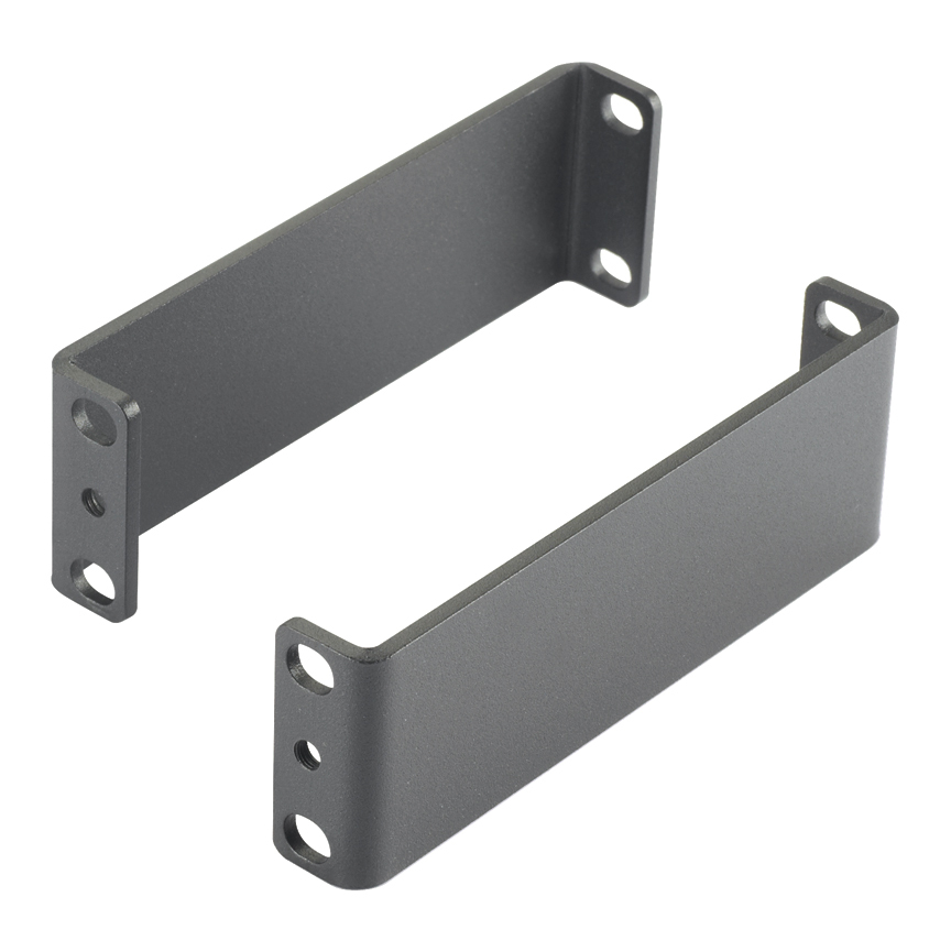 Rack Standoff Bracket, 1 RU, Steel, Black, 5.3" Depth