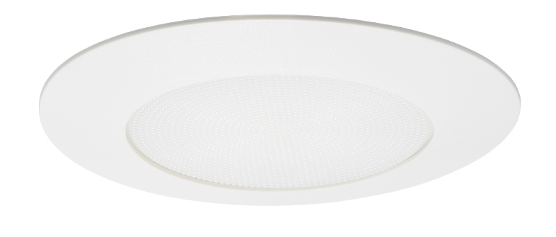 V3040N PW Line Voltage Round Shower Reflector Trim, 6 in ID x 8 in OD, CFL Lamp, For Use With V6ICW, V6ICNW, IC2, IC22R, TC2, ICPL6 and PL6 Series Housing