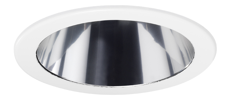 V4017 CWH Line Voltage Round Cone Trim, 4 in ID x 5 in OD, For Use With V4ICW, V4TCW, V4TCRW, IC1P, TC1 and TC1R Series Housings