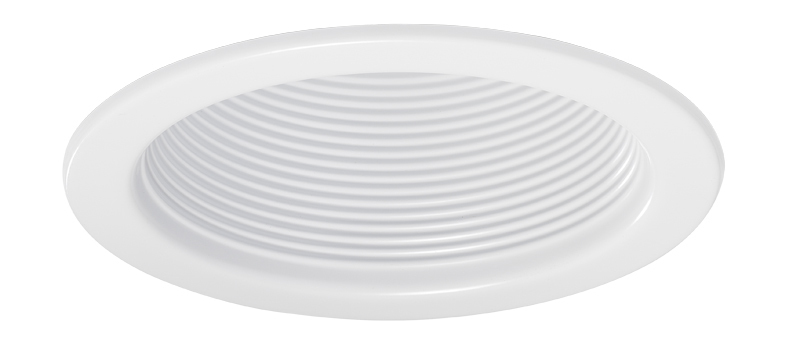 V4034 BWH Baffle Trim, 5 in OD, Incandescent Lamp, For Use With V4ICW IC New Construction/V4TCRW TC Remodel 4 in Line Voltage Housing