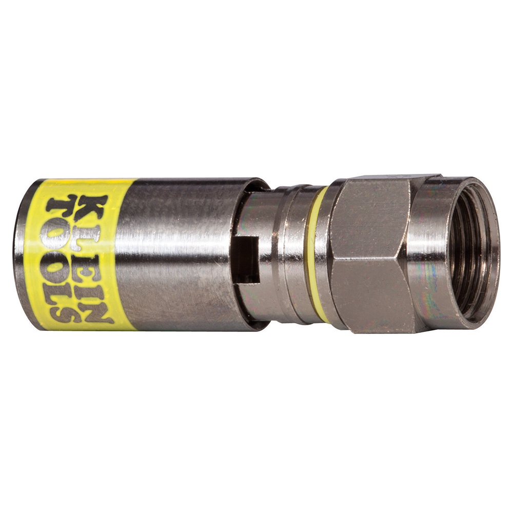 VDV812-612 Universal Coaxial Compression Connector, F-Connector Connection, RG6/R6Q Multi-Shield and Plenum Cable