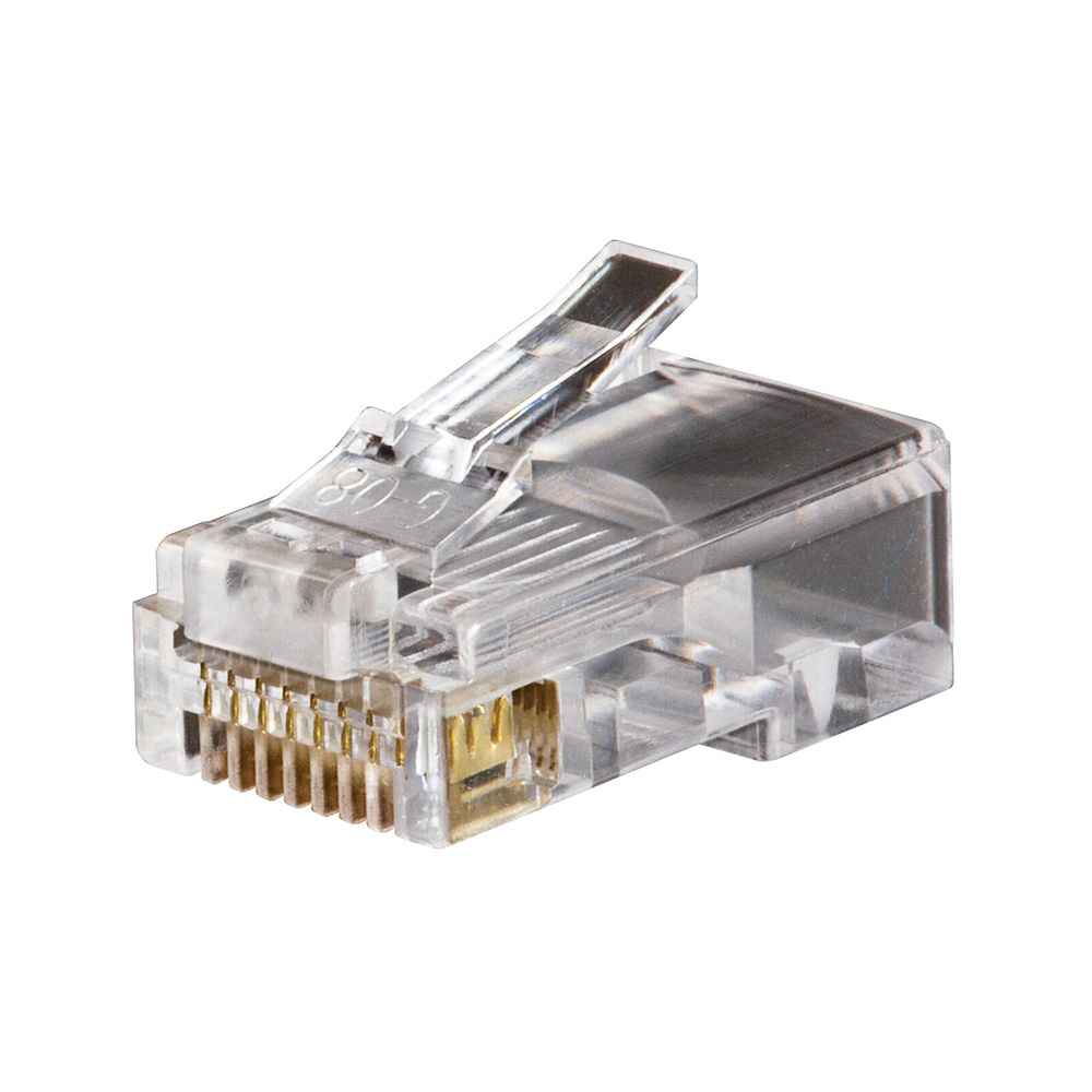 VDV826-611 8-Position Modular Data Plug, Solid/Stranded Conductor, Resin