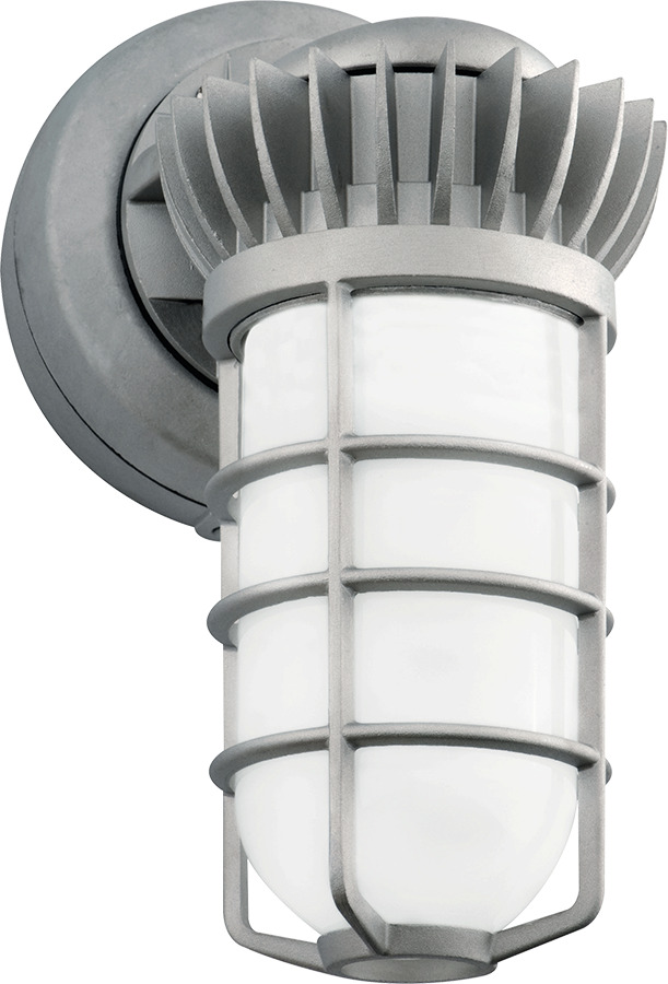 VXBRLED26DG Outdoor Vaporproof Light Fixture, 27 W Fixture, 120/208/240/277 V AC, Natural Housing