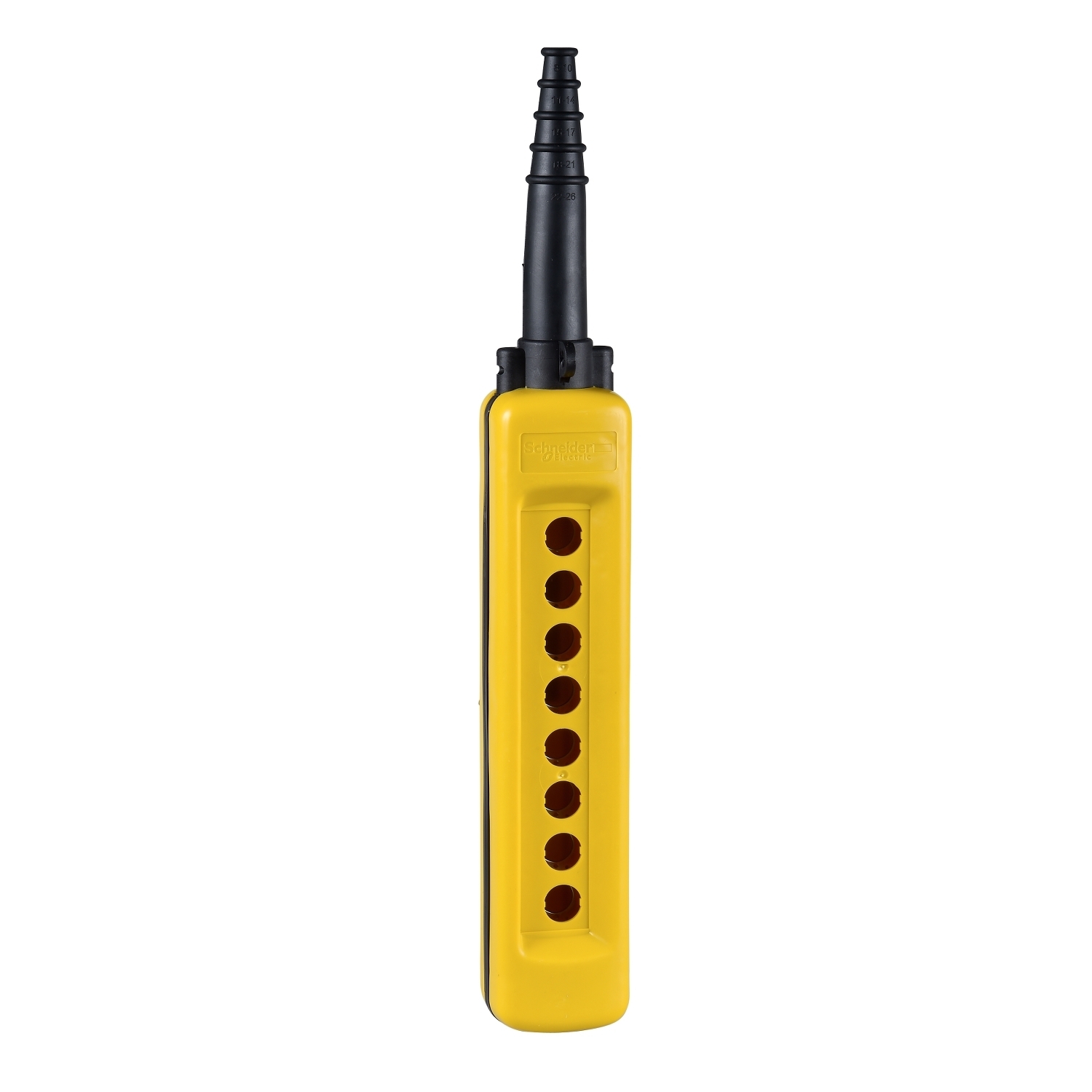 XACA08H7 Harmony Empty Dual Insulated Medium Duty Type XACA Pendant Station Enclosure, 80 mm W, NEMA 4/4X NEMA Rating, Polypropylene