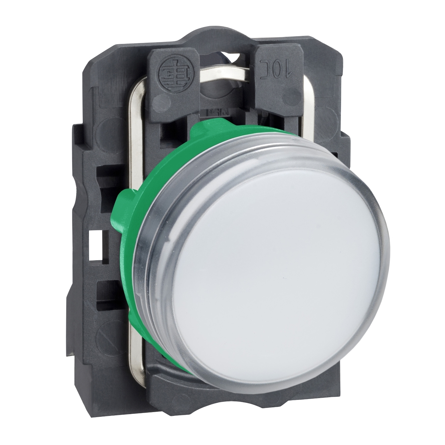 XB5AVM1 Harmony Complete Pilot Light, 230 to 240 V AC, 14 mA, Plain Lens