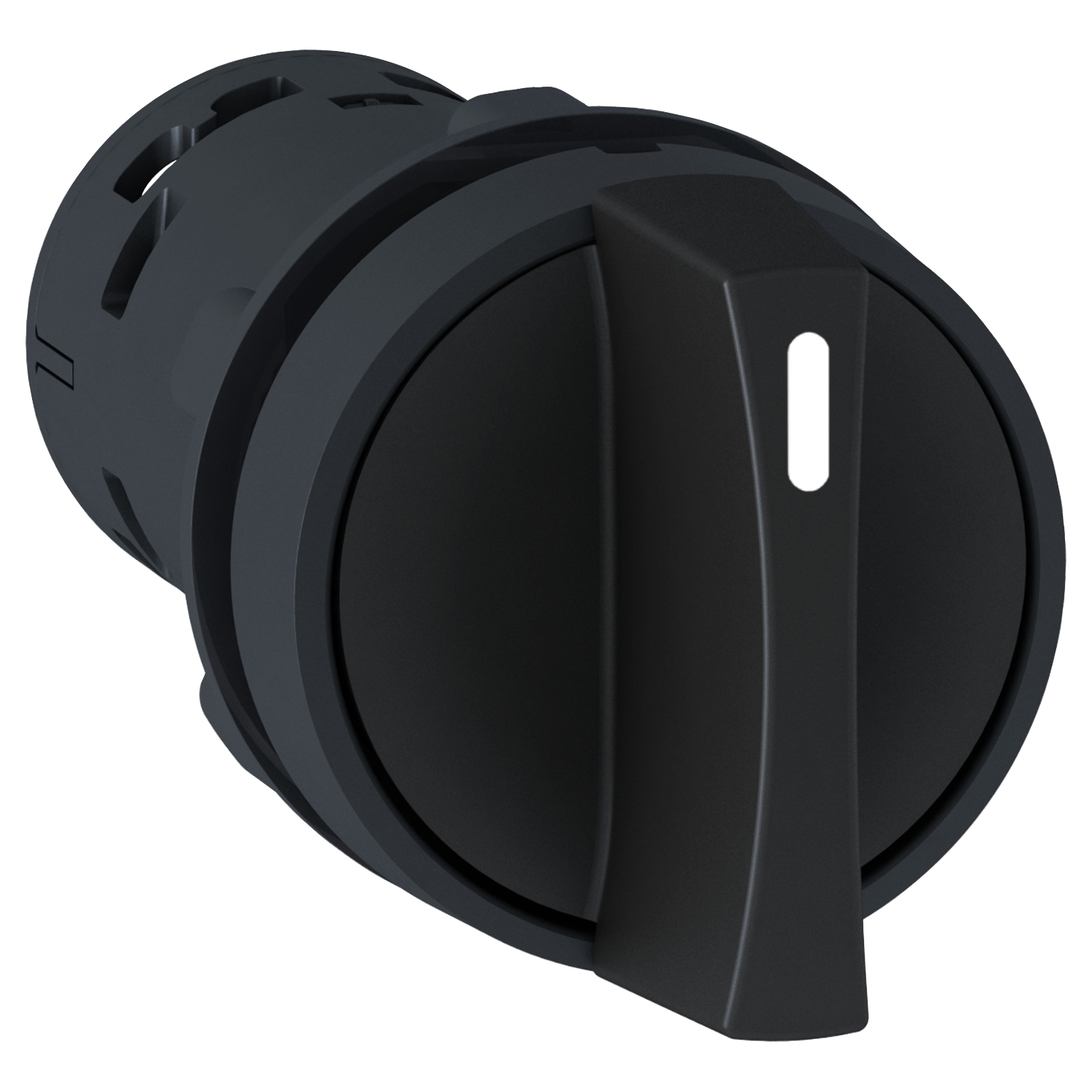 XB7ND25 Harmony Monolithic Non-Illuminated Selector Switch, 22 mm, 1NO-1NC Contact, Slow Break Contact, Lever Operator, Black