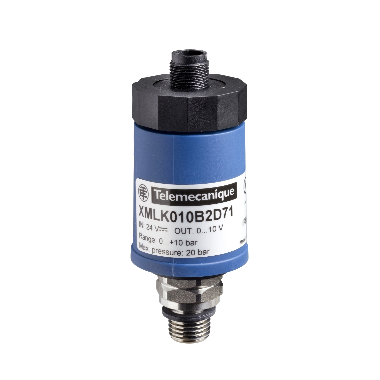 XMLK200P2D23 OsiSense XM Fixed Differential Electronic Pressure Sensor, 0 to 200 psi, <5 ms Response, Analog Output, 24 V DC