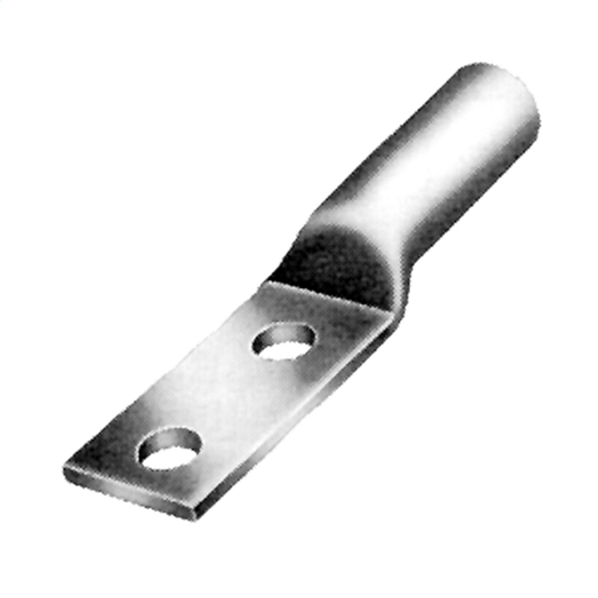 YA34A3N131T12E E-Line YA-E 2-Hole Compression Lug, 4/0 AWG Solid/Stranded Aluminum Conductor, Die Code: 300, 1/2 in Stud, Aluminum