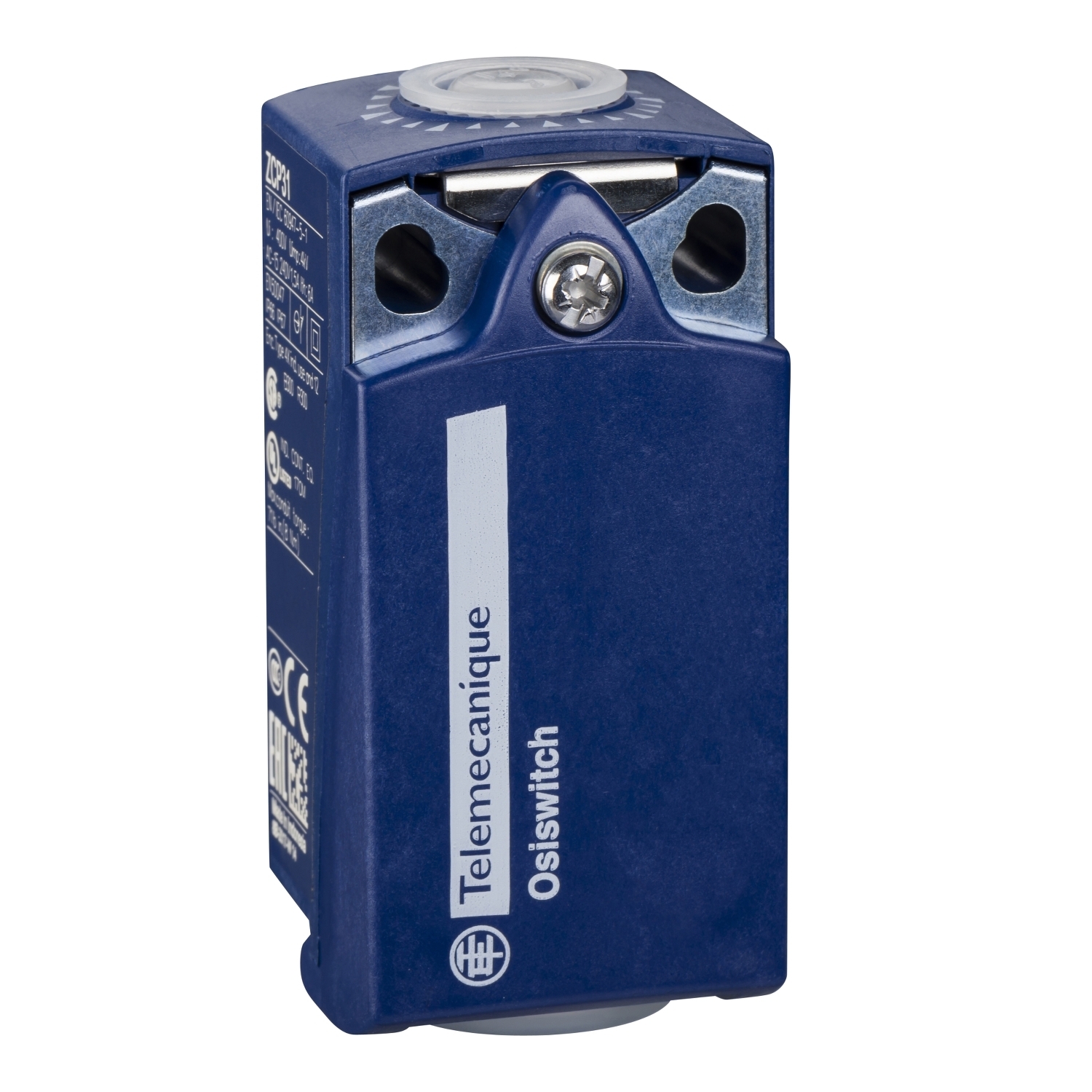 ZCP31 OsiSense XC Fixed Limit Switch Body, 2NO-1NC Contact, For Use With XCKP, ZCP and ZCP Series Standard Format Compact Limit Switch, 3 A at 240 V AC/0.27 A at 250 V AC Contact