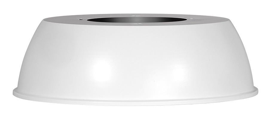 R16SA HAYBAY Short Reflector, 5 in H x 16-3/16 in W, Ceiling Mount, Aluminum