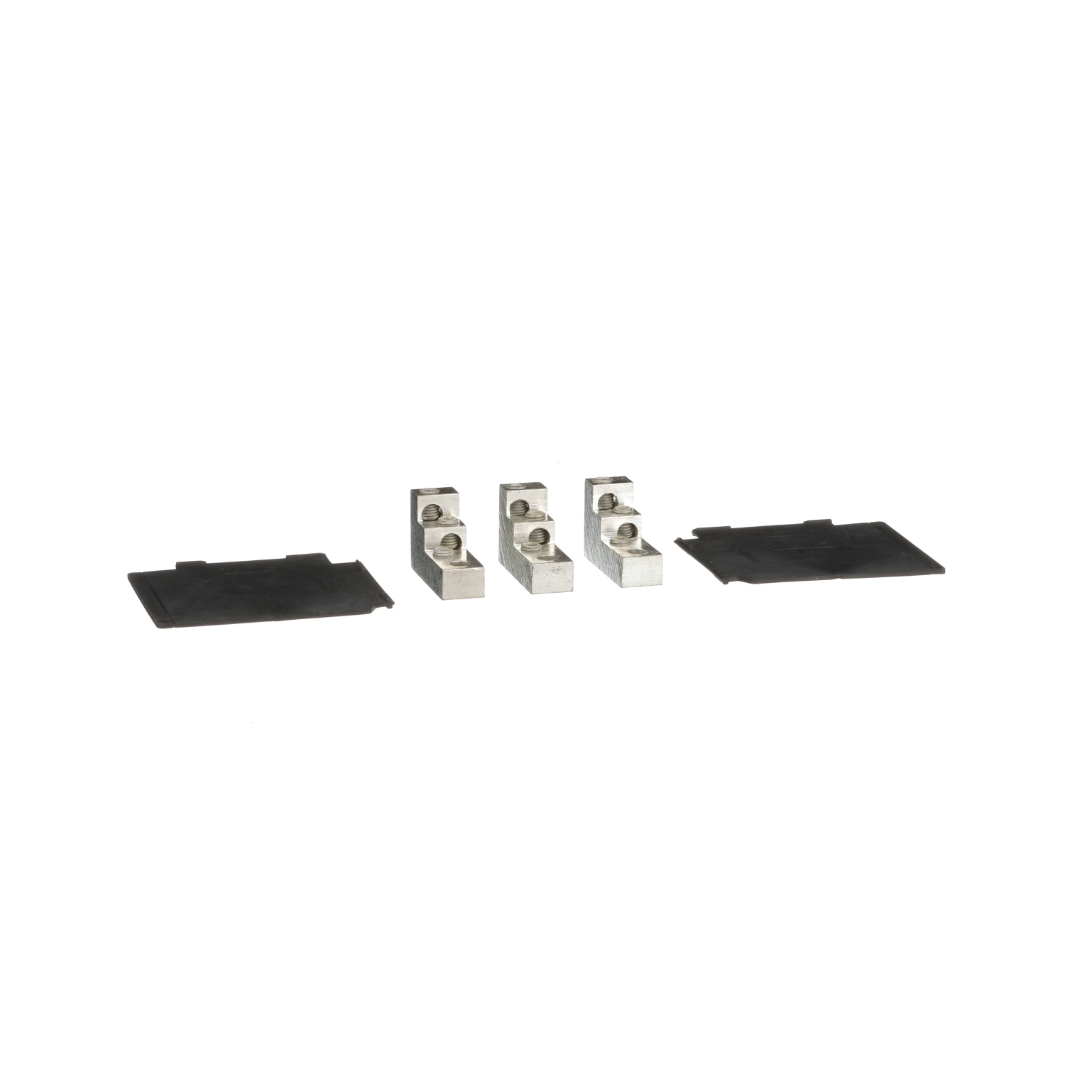 PDC3BD2 Power Distribution Connector Kit With (2) Interphase Barrier, For Use With PowerPact B Frame, Compact NSXm 15 to 125 A Circuit Breaker, 14 to 2 AWG, Al/Cu Conductor, 3-Pole, Screw Terminal, 4.5/4 N-m Wire Binding Screw Torque