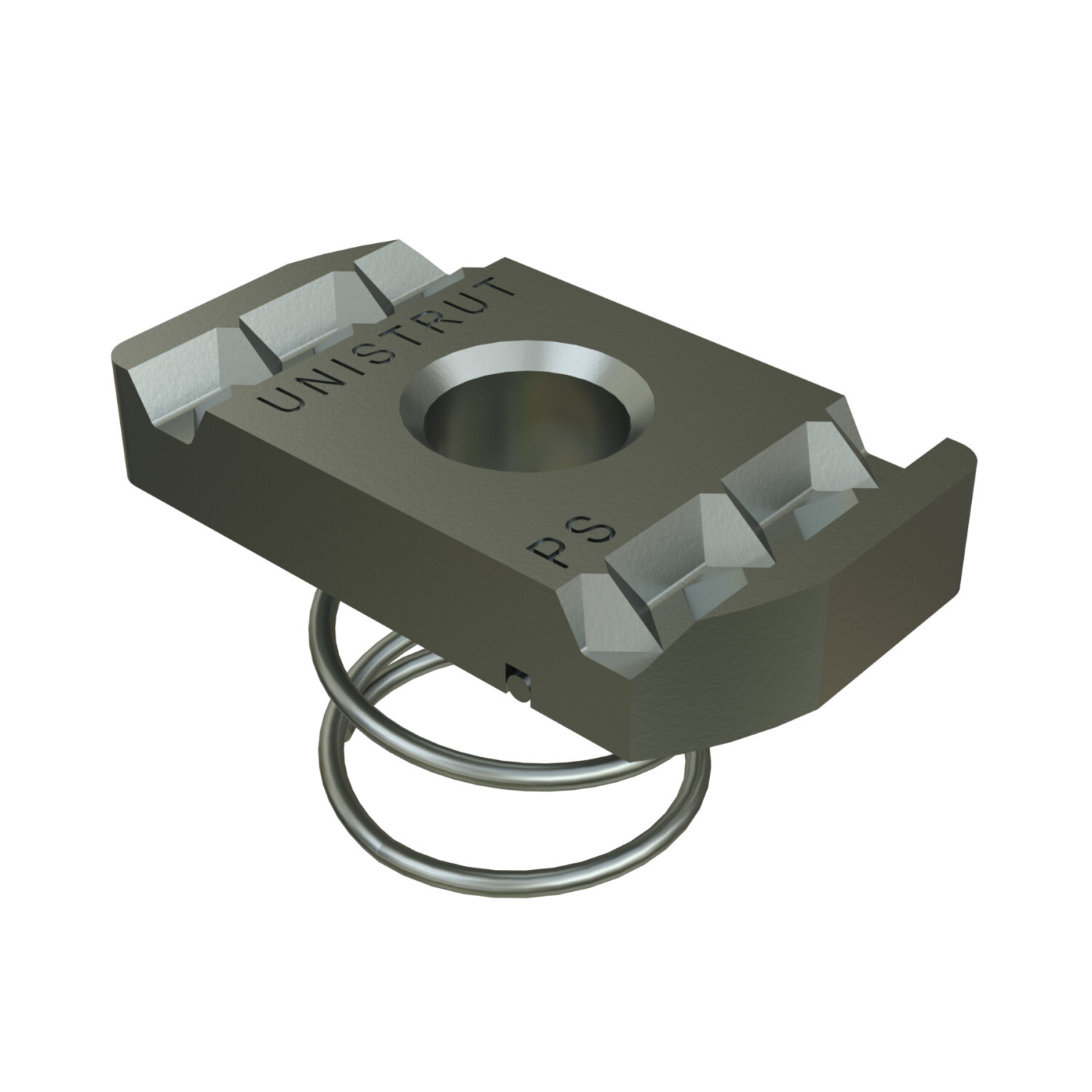 P4006-1420EG Channel Spring Nut, For Use With P3300, P4000, P4100 Series 1-5/8 in Channel, 1/4-20 Thread, Steel