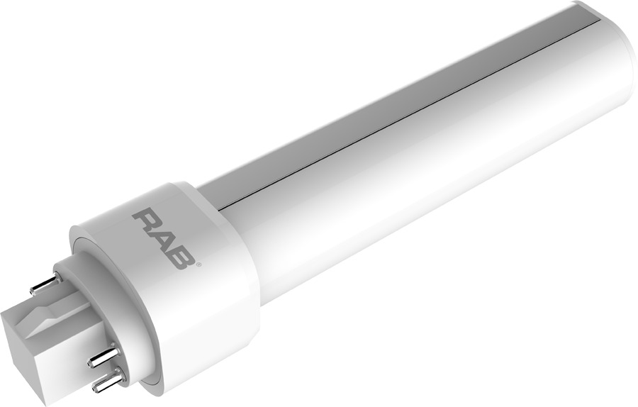 PLC-9-H-835-DIR Type A Compact Non-Dimmable Horizontal Plug and Play LED Lamp, 9 W, G24q Lamp, PLC/T Shape, 950 Lumens