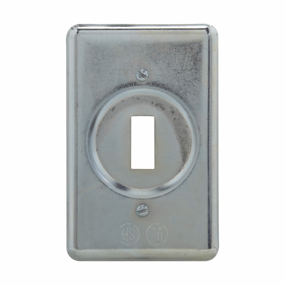 DS32 DS Series Snap/Toggle Switch Device Box Cover, 4.3 in L x 2.7 in W x 0.45 in D, Sheet Steel
