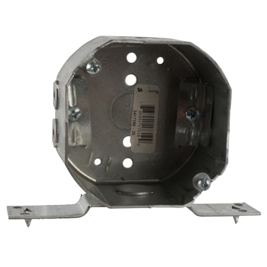 54171NV-25 Steel City Drawn Style Ceiling Box, Steel, 22.5 cu-in Capacity, 1 Outlets, 2 Knockouts, 2-1/8 in D