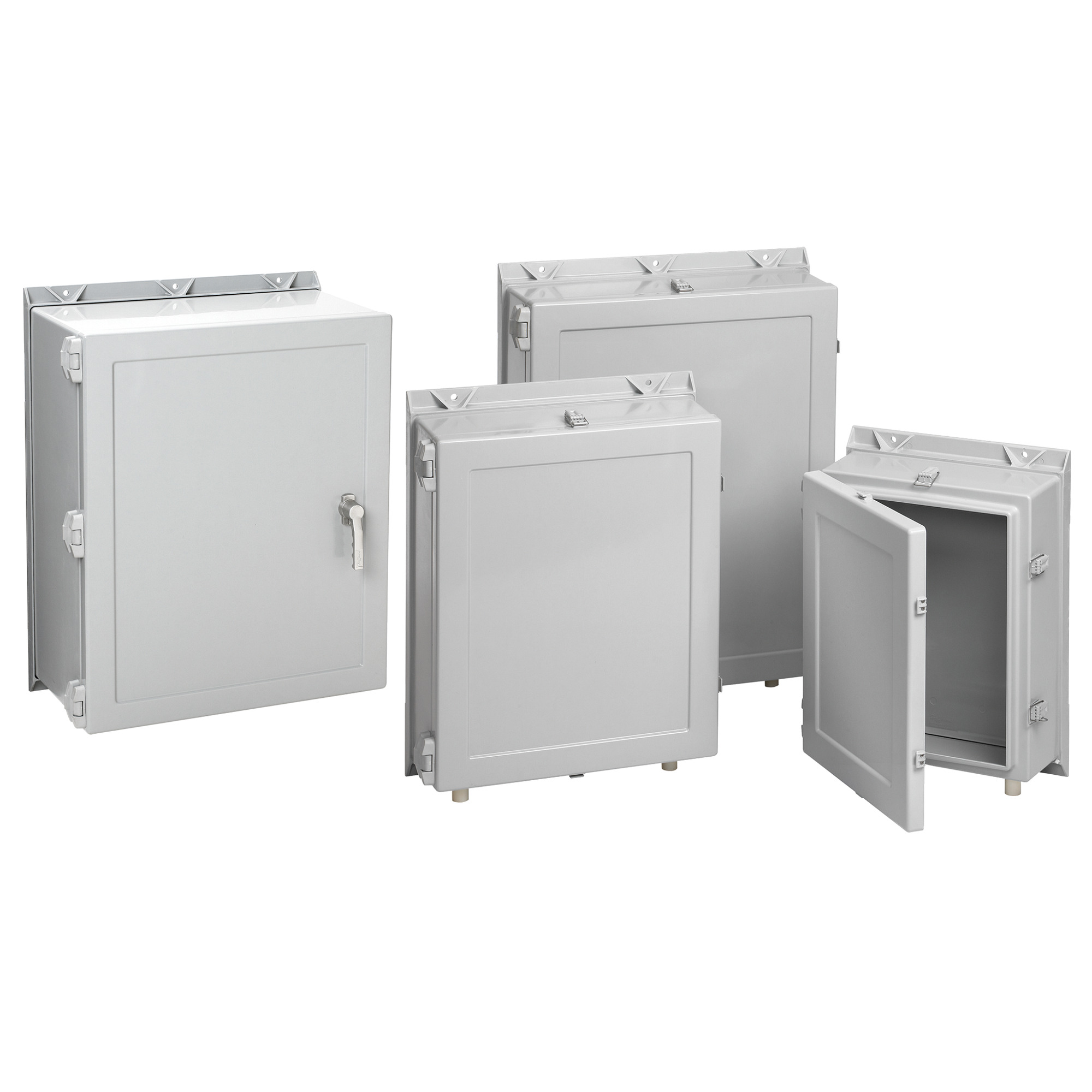 A30H2410GQRLP A17WM Medium Enclosure, 30-1/4 in L x 24-1/4 in W x 10 in D, NEMA 4X NEMA Rating, Fiberglass