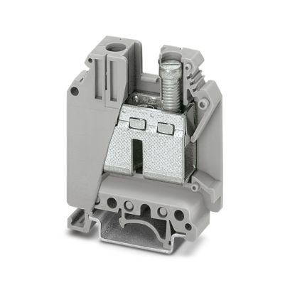 3008012 1-Level 1-Circuit 2-Connection Single Tier Feed-Through Terminal Block, 1 kV AC, 125 A, 18 to 1/0 AWG Wire, DIN Rail Mount