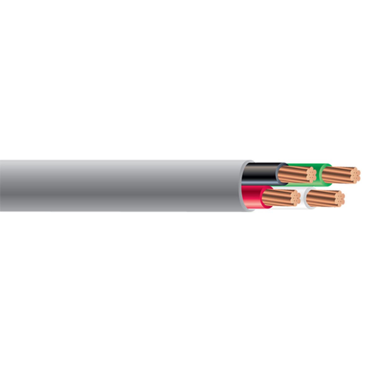 511014601 CCI Type CM/CL2 Non-Plenum Unshielded Burglar Alarm Cable, Pull-Out Box Packaging, 300 V AC, (2) 22 AWG Bare Stranded Copper Conductor, 1000 ft L