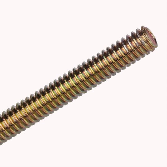 R1048 Steel City Continuous Threaded Rod, 1/2-13, 10 ft OAL, Steel, Hot Dipped Galvanized