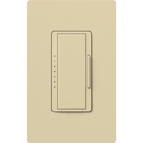 RRD-10ND-IV Maestro RF Dimmer for RA2 Select/RA3 Systems, 150W LED/1000VA MLV, 1 Pole/Multi-Location, Neutral Required, 120V, Ivory