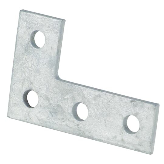 N-219EG Superstrut Corner Plate, (4) Holes, 5-3/8 in L x 1-5/8 in W x 1/4 in THK, Steel