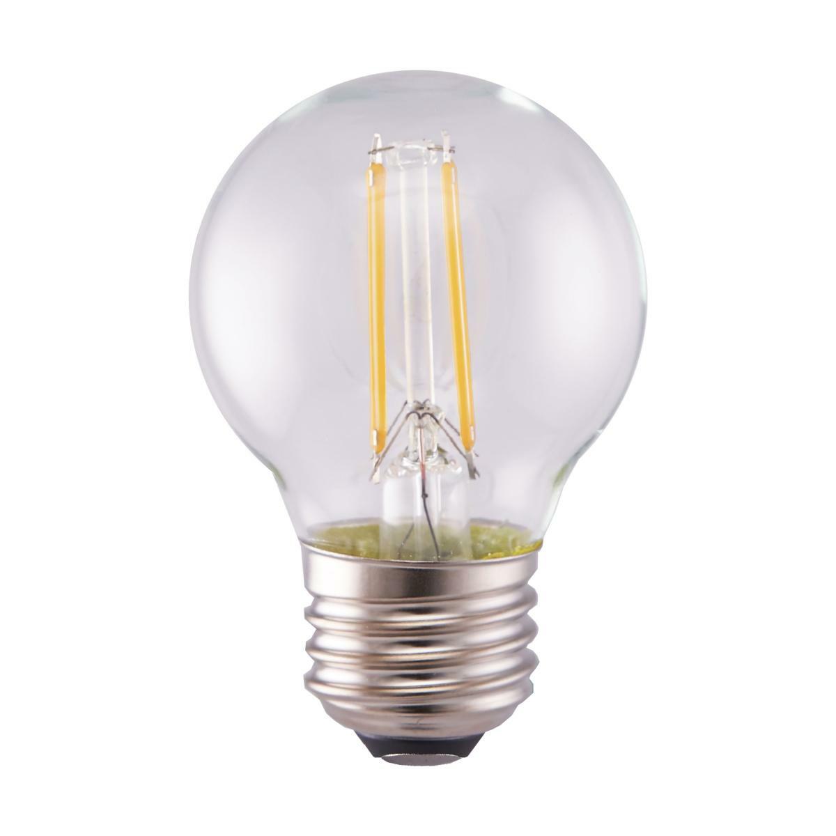 S12103 Dimmable LED Lamp, 5.5 W, 60 W Incandescent Equivalent, E26 Lamp, G16 Globe Shape, 500 Lumens